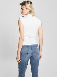 Eco Ariane Flower Accent Top