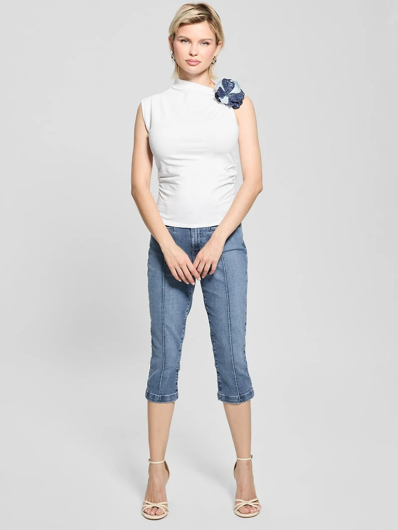 Eco Ariane Flower Accent Top