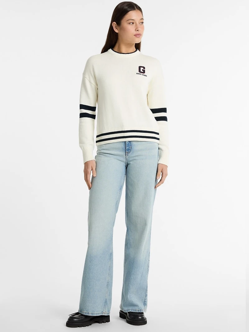 Crewneck Patch Sweater