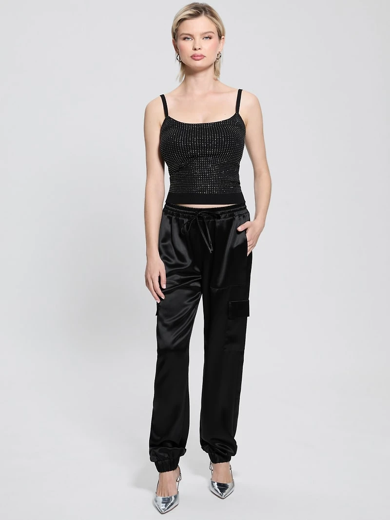 Khloe Rhinestone Sweater Tank