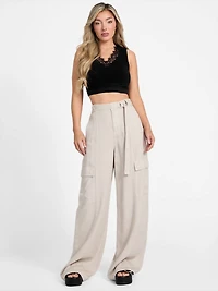 Raquel Lace-Trim Seamless Crop Top