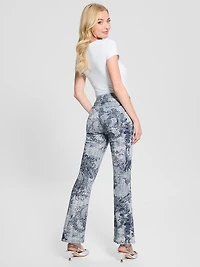 Printed Sexy Flare Jeans