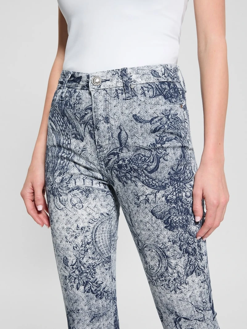 Printed Sexy Flare Jeans