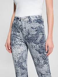 Printed Sexy Flare Jeans