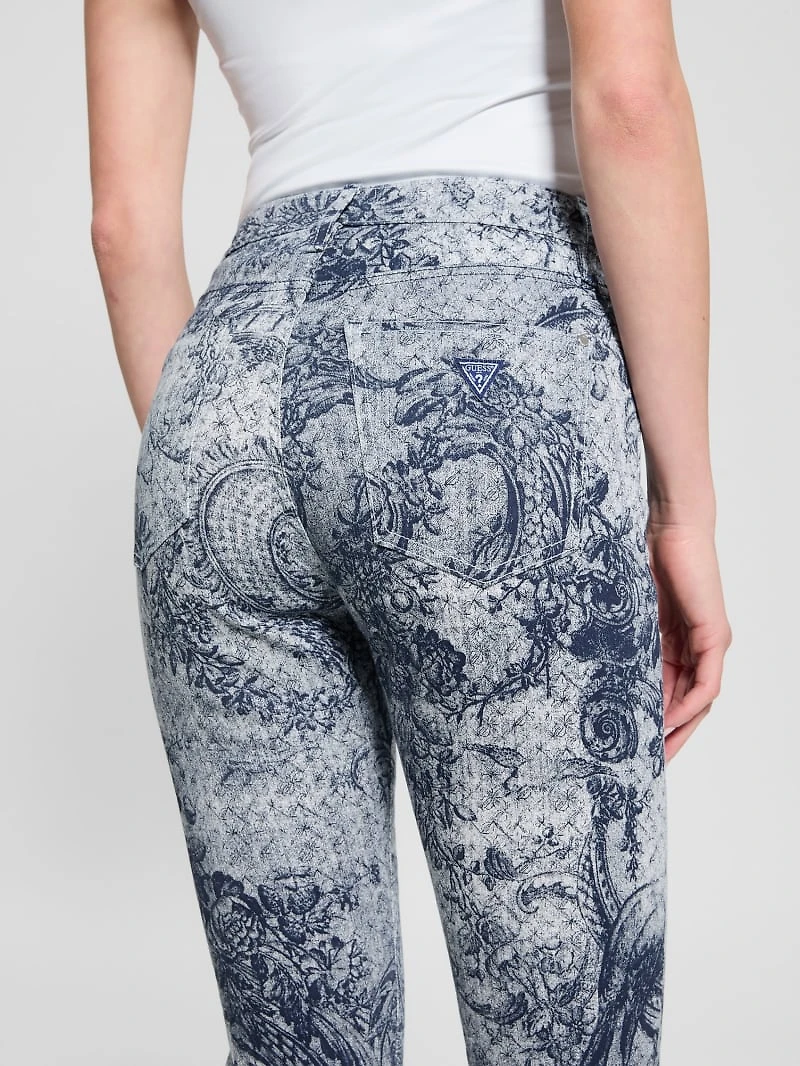 Printed Sexy Flare Jeans