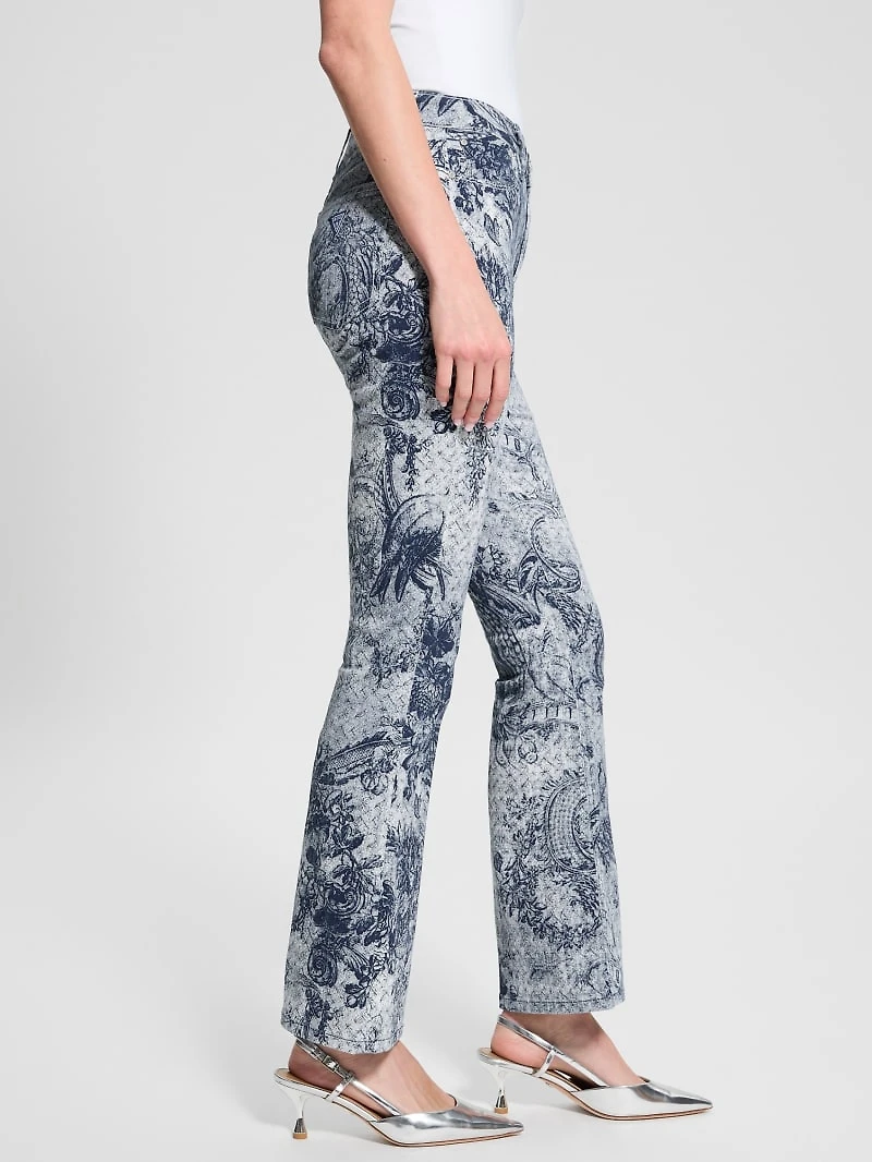 Printed Sexy Flare Jeans