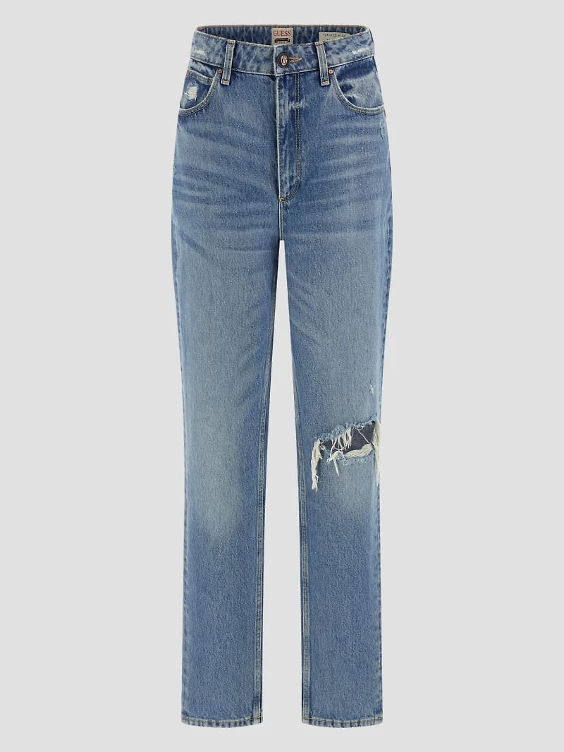 Eco Destroyed Mom Jeans