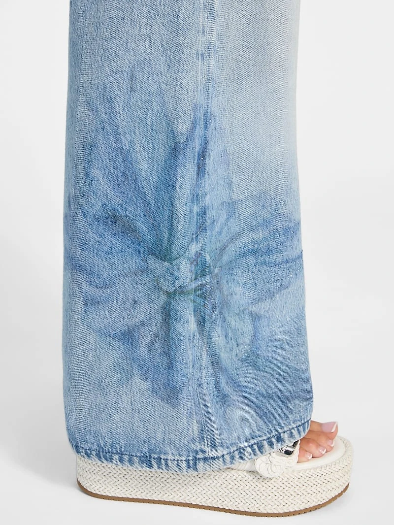 Eco Bellflower Floral Wide Leg Jeans