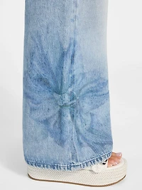 Eco Bellflower Floral Wide Leg Jeans