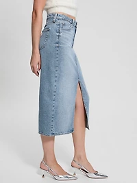 Eco Mila Midi Denim Skirt