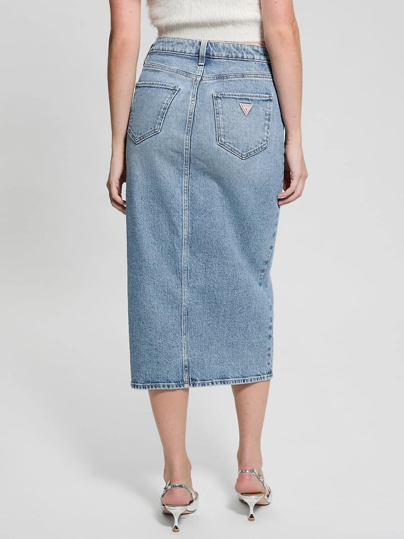 Eco Mila Midi Denim Skirt