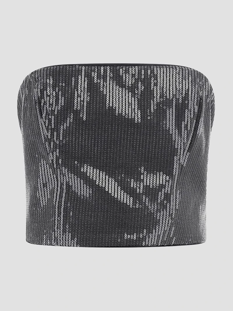 Cassia Sequined Bustier Top