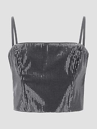 Cassia Sequined Bustier Top