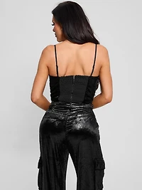 Jolie Velvet Crop Cami