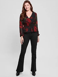 Mishka Printed Chiffon Top