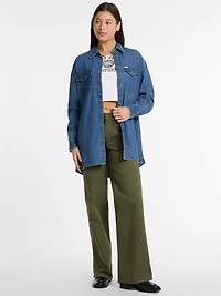 Oversized Denim Shirt
