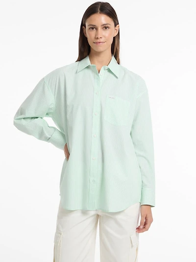 Striped Color-Block Shirt