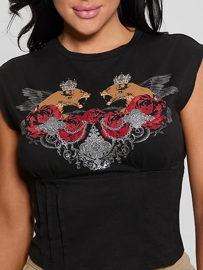 Eco Twin Lioness Corset Tee