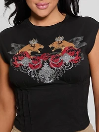 Eco Twin Lioness Corset Tee