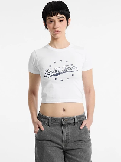 Vintage Printed Logo Tee