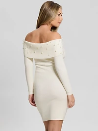 Eco Amber Off-the-Shoulder Cable Dress