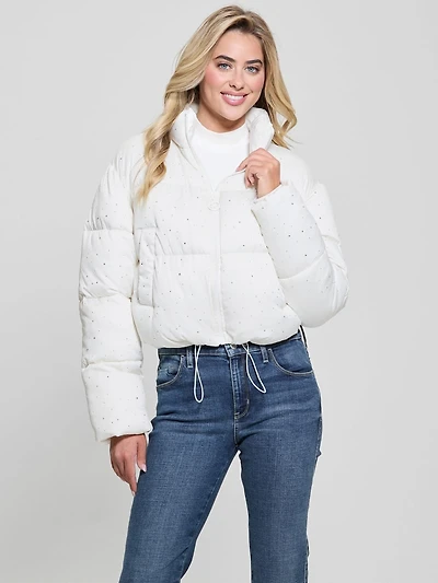Antonia Strass Rhinestone Puffer Jacket