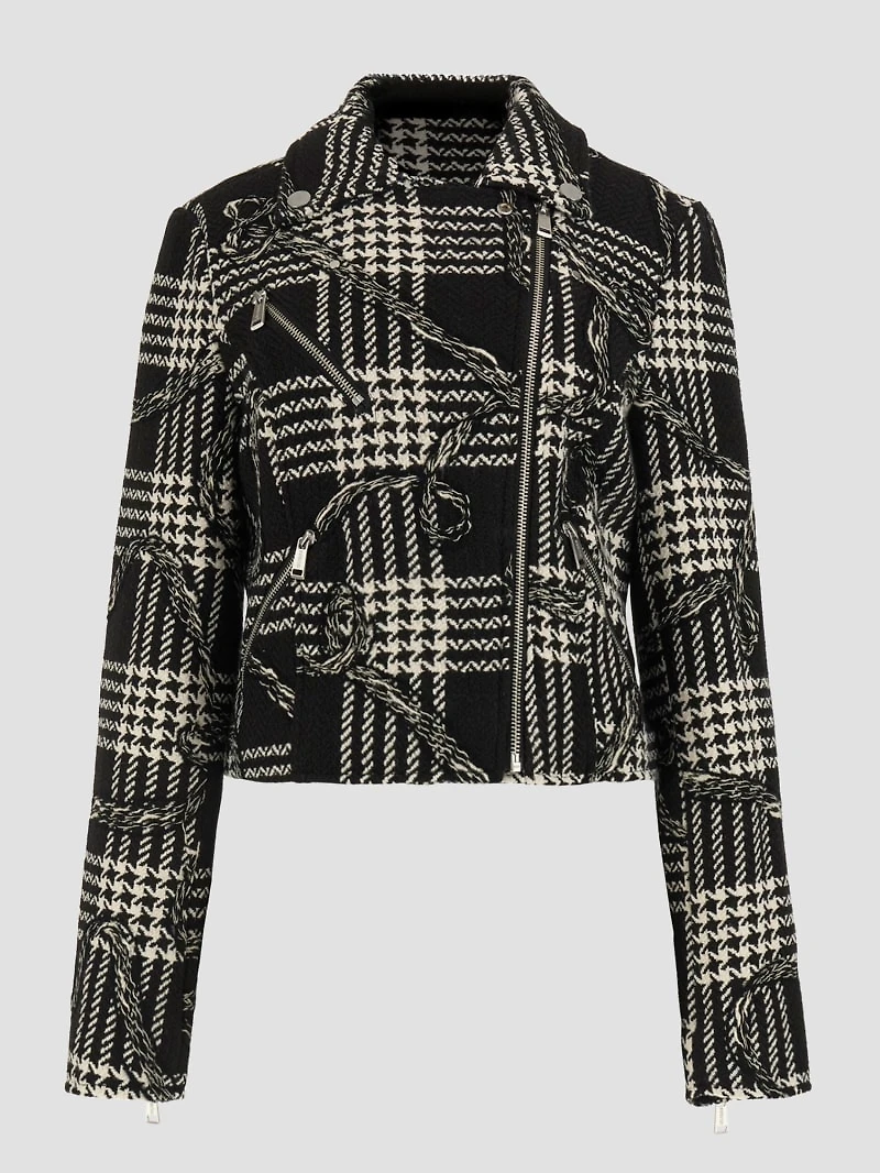 Dover Plaid Moto Jacket