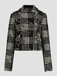 Dover Plaid Moto Jacket