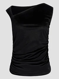 Eco Janet One-Shoulder Velvet Top