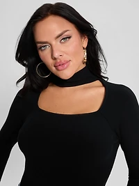 Cutout Ribbed Top