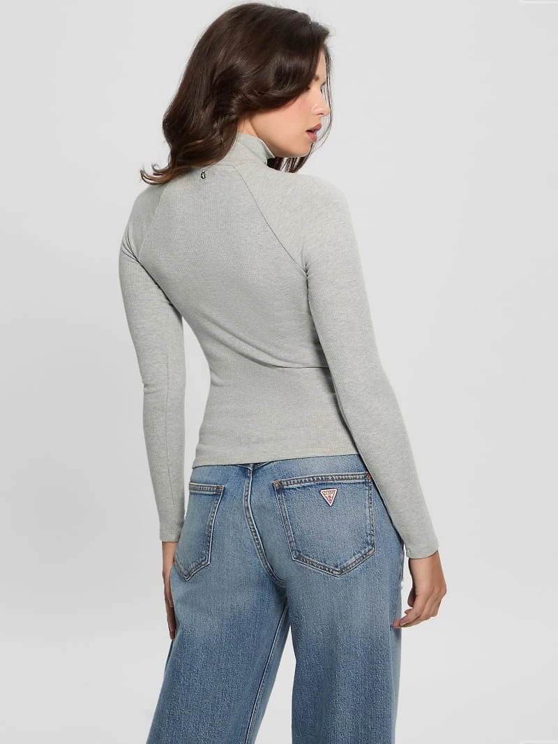 Cutout Ribbed Top
