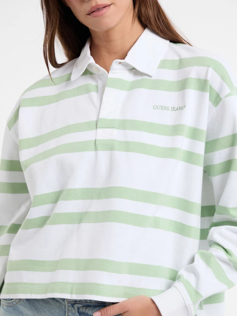 Striped Rugby Polo Shirt