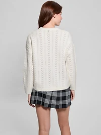 Sylvie Alpaca-Blend Pointelle Sweater