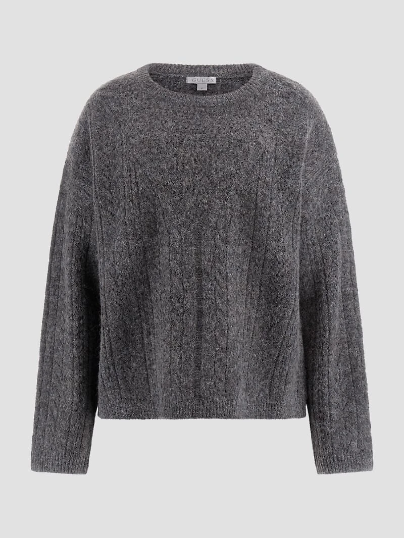 Sylvie Alpaca-Blend Pointelle Sweater