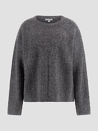 Sylvie Alpaca-Blend Pointelle Sweater