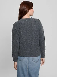 Sylvie Alpaca-Blend Pointelle Sweater