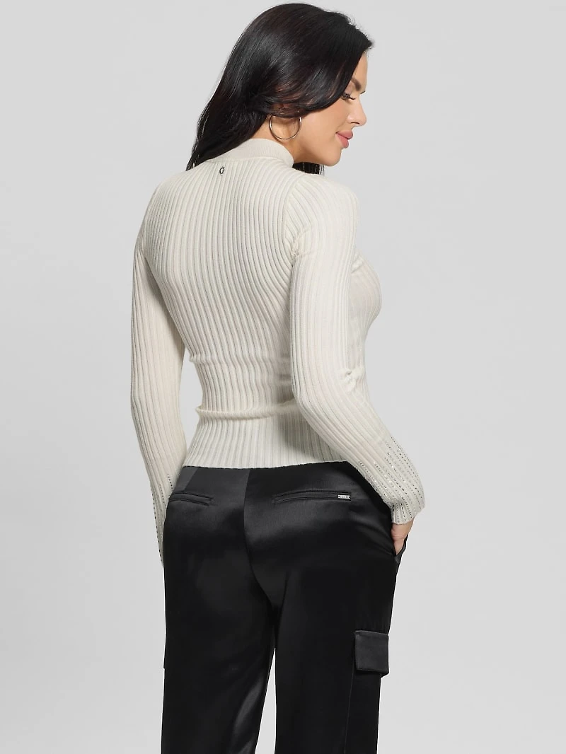 Alice Rhinestone Sweater Top