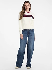 Crewneck Ribbed Sweater