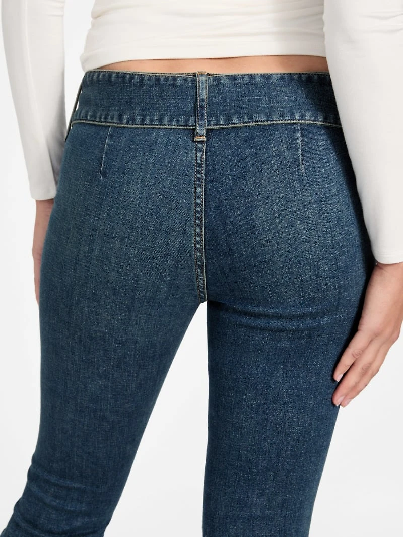 Eco Franki Belted Flare Jeans