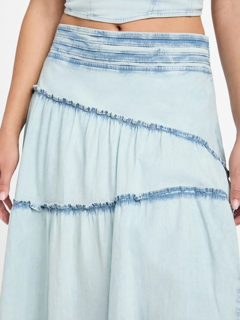 Eco Tanya Denim Maxi Skirt