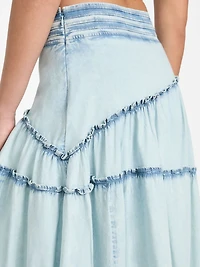 Eco Tanya Denim Maxi Skirt