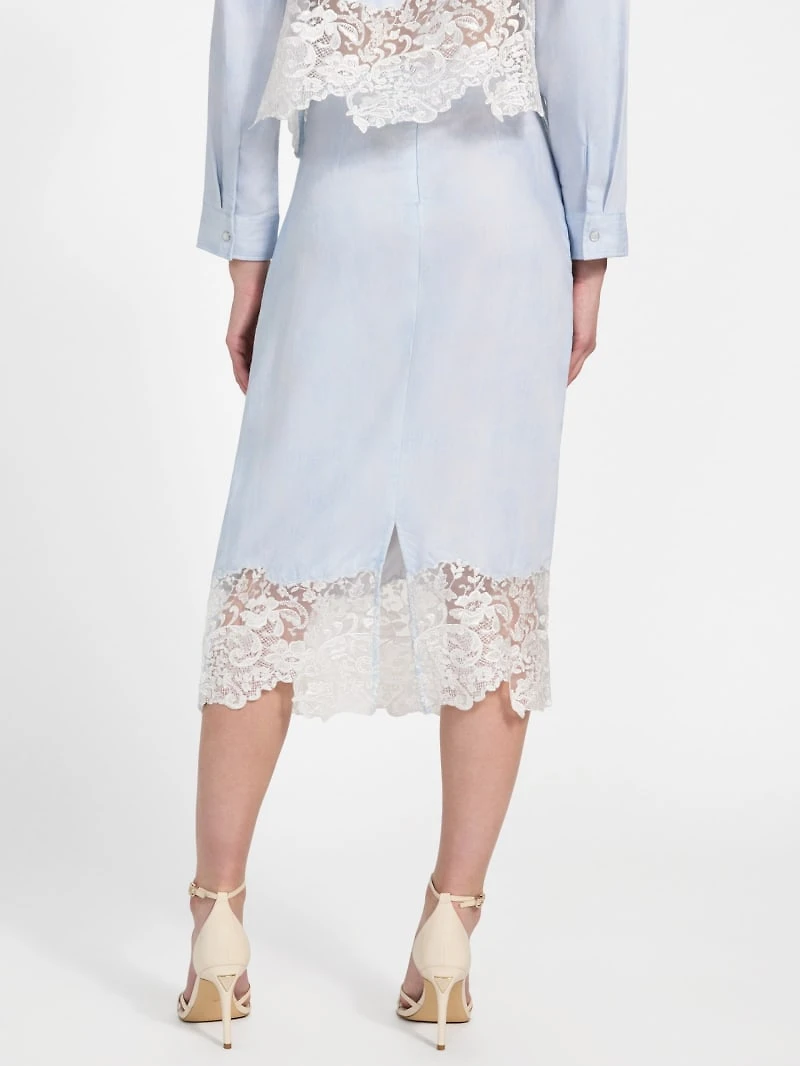 Lana Midi Lace Skirt