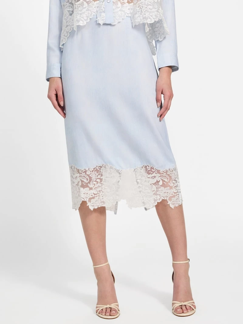 Lana Midi Lace Skirt