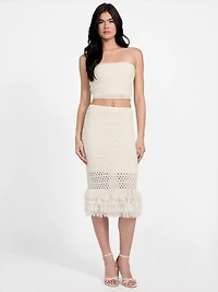 Eco Luca Fringe Hem Skirt