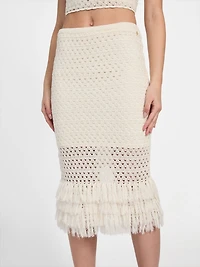 Eco Luca Fringe Hem Skirt