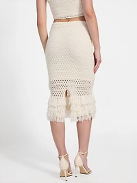 Eco Luca Fringe Hem Skirt