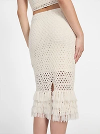Eco Luca Fringe Hem Skirt