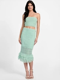 Eco Luca Fringe Hem Skirt