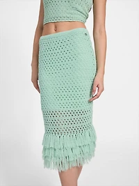 Eco Luca Fringe Hem Skirt