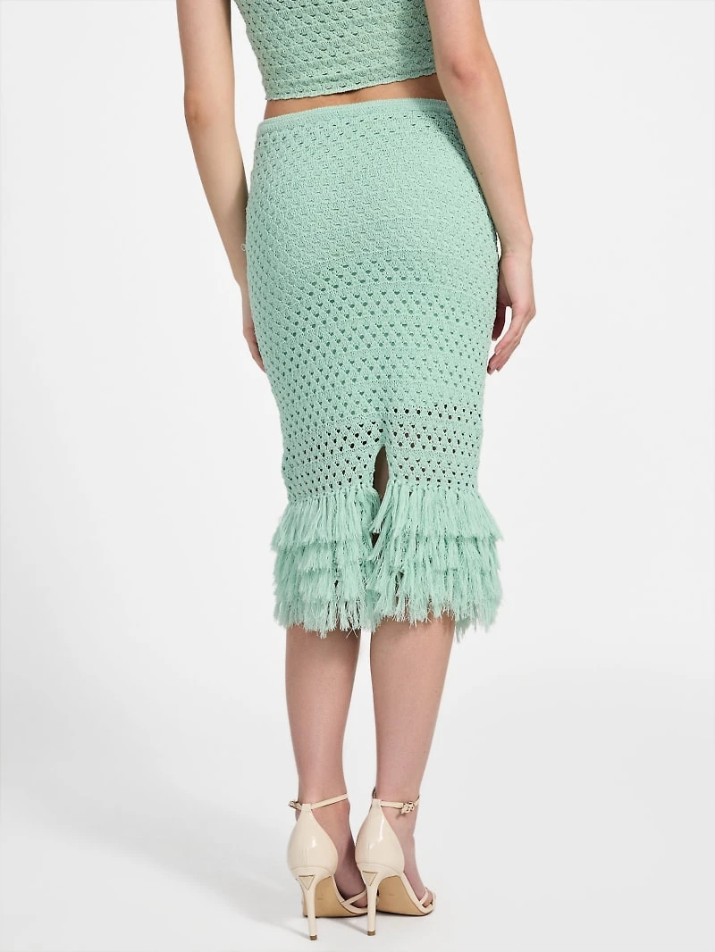 Eco Luca Fringe Hem Skirt